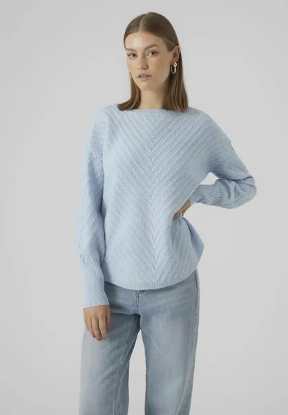 Свитшот Vero Moda VMANJASTINNA LS GA EXC, цвет cashmere blue