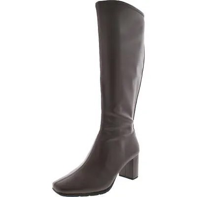 Aerosoles Womens Micah Эластичные сапоги до колена на блочном каблуке Вечерние BHFO 4767