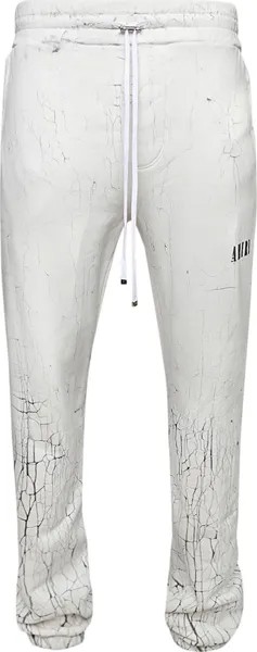 Спортивные брюки Amiri Cracked Dye Logo Sweatpants 'White', белый