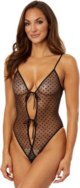 Боди Coucou Lola Brigitte Tie Body Only Hearts, черный