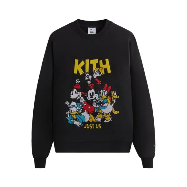 Толстовка Kith For Mickey & Friends Forever Vintage Crewneck, черный