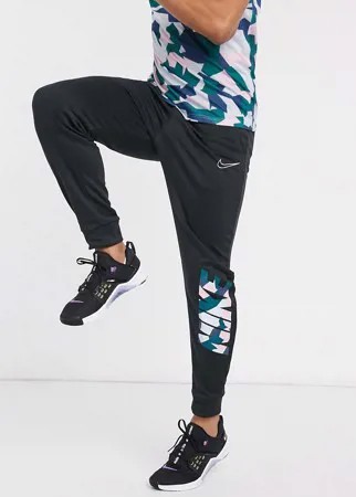 Черные джоггеры с камуфляжным принтом Nike Training-Черный