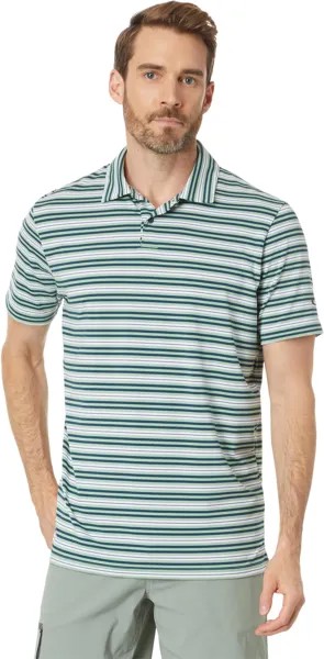 Рубашка-поло Archive Stripe Polo Oakley, цвет New Jade