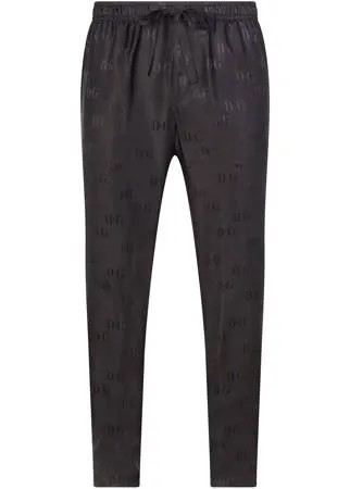 Dolce & Gabbana спортивные брюки с кулиской и жаккардовым логотипом