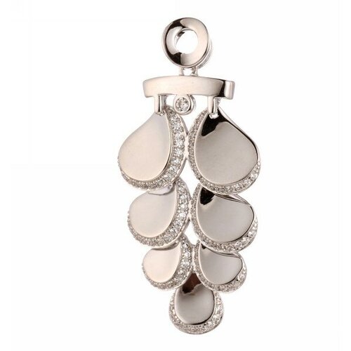 Подвеска ELEMENT47, серебро, 925 проба, фианит