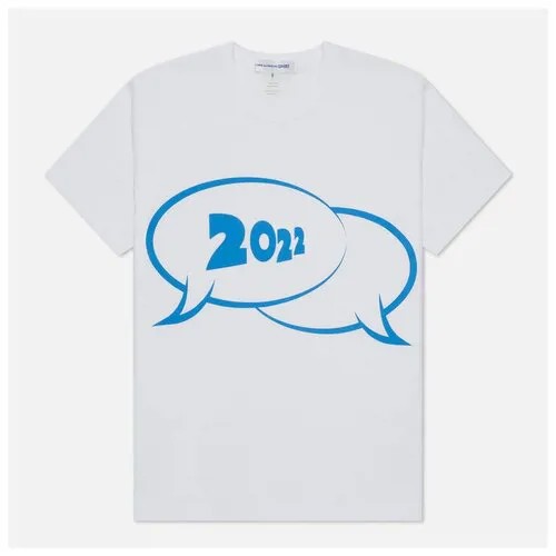 Мужская футболка Comme des Garcons SHIRT x Christian Marclay Print 2022 Crew Neck белый, Размер L