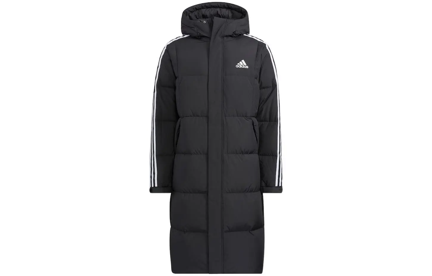 Пуховик унисекс черный Adidas, черный