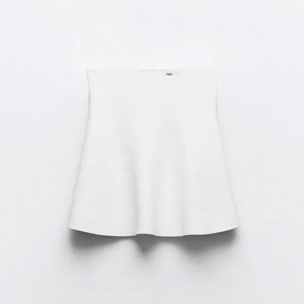 Юбка-мини Zara Knit, белый