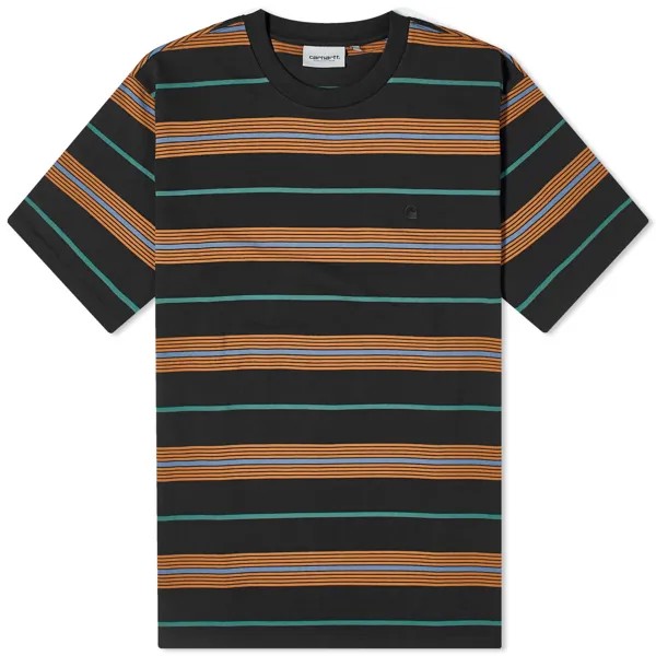 Футболка Carhartt Wip Haynes Stripe, цвет Black Stripe