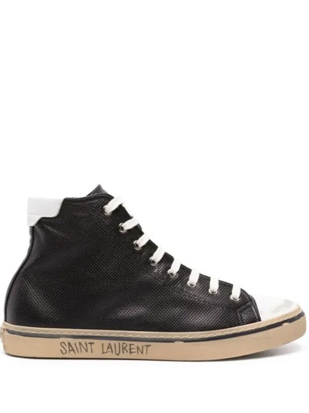 Saint Laurent кеды Malibu, черный