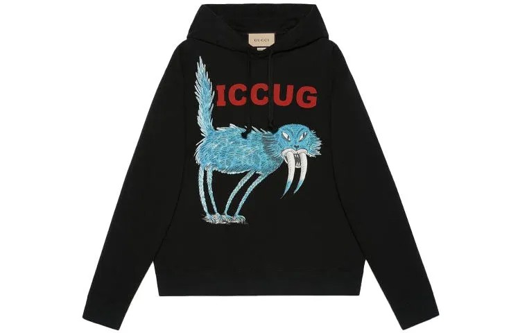 Худи Gucci x Freya Hartas ICCUG, черный