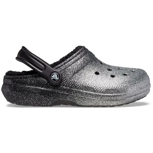 Сабо Crocs, размер M6 (38-39EU), черный, серебряный
