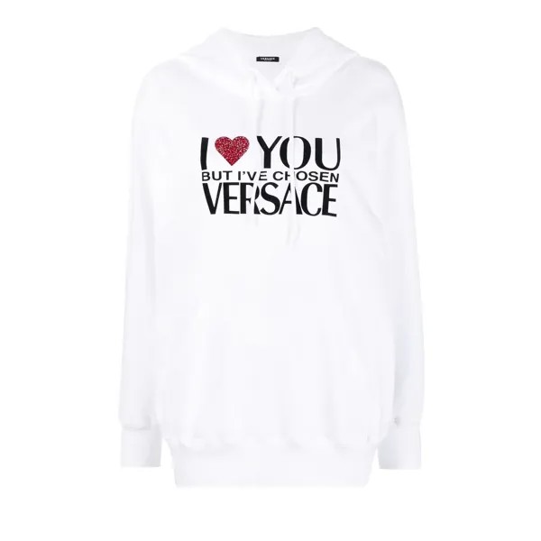 Versace Толстовка I Love You, цвет Оптический белый