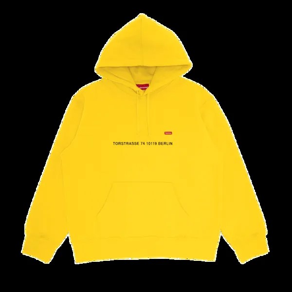 Толстовка Supreme Shop Small Box Hooded - Berlin 'Yellow', желтый