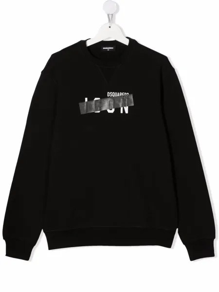 Dsquared2 Kids толстовка Icon Tape с логотипом