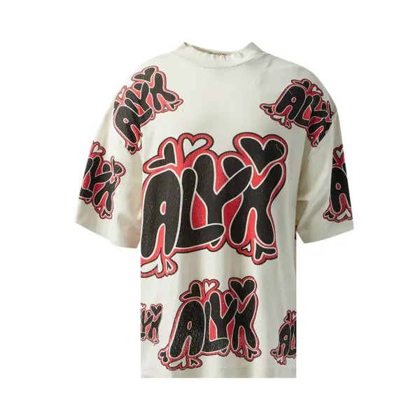 Футболка 1017 ALYX 9SM Oversized Needle Punch Tee, бежевый