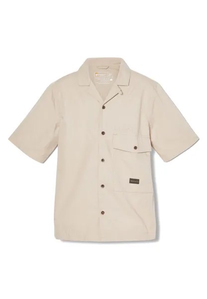Рубашка на пуговицах стандартного кроя Timberland, светло-бежевый