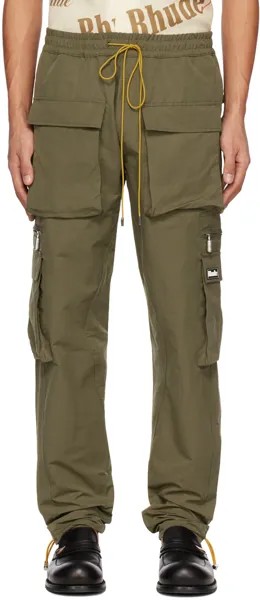 Эксклюзивные зеленые классические брюки карго SSENSE Rhude