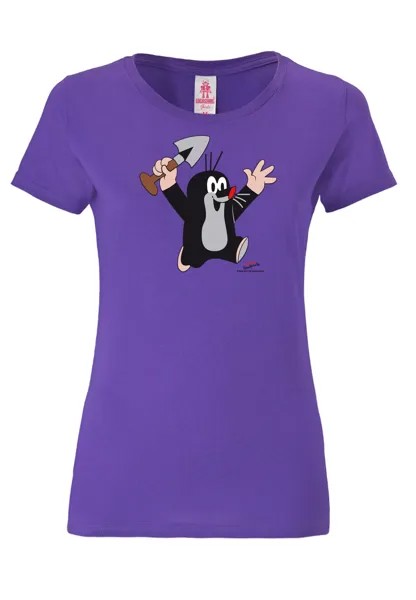 Футболка Logoshirt Der kleine Maulwurf, фиолетовый