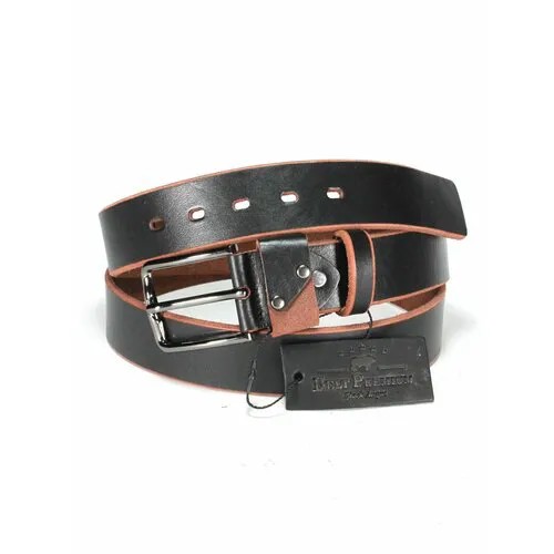 Ремень PREMIUM BELT, размер 130, коричневый