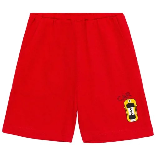 Комплект (футболка/шорты) для мальчика, цвет красный, рост 98 см