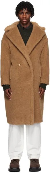 Коричневое пальто Teddy Bear Max Mara