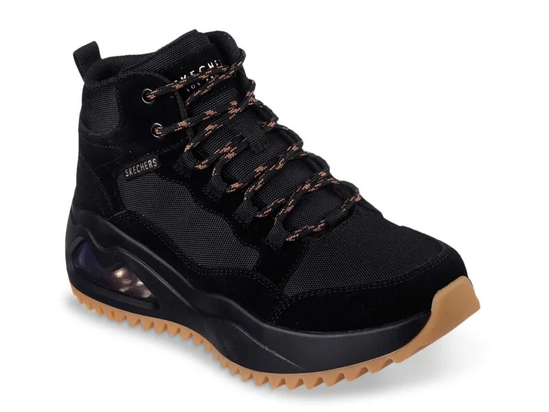 Ботинки Skechers женские походные кожаные, черный