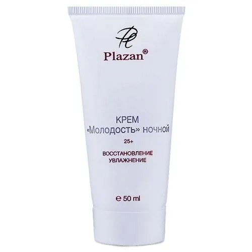Plazan Крем Молодость 25+ ночной для лица, 50 мл