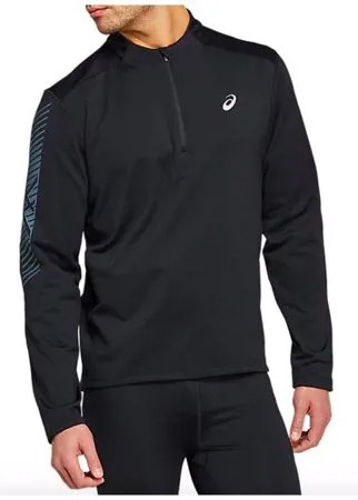 Лонгслив мужской ASICS 2011B054 001 ICON LS 1/2 ZIP TOP цвет черный размер S