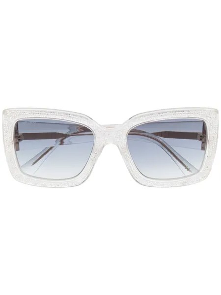 Jimmy Choo Eyewear солнцезащитные очки в массивной оправе