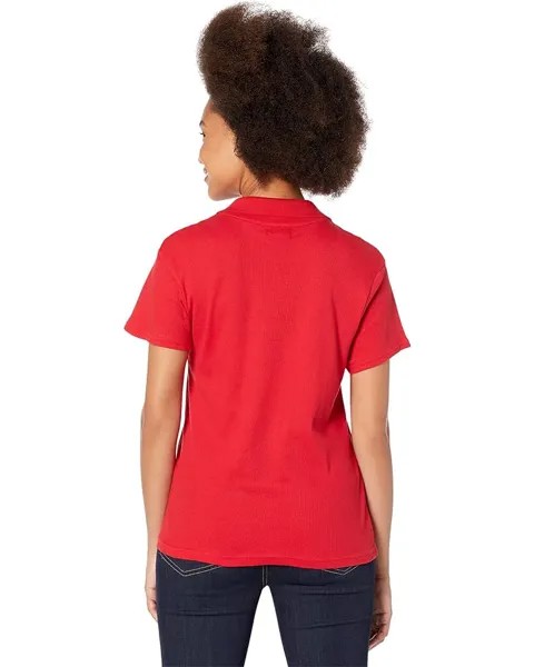 Поло U.S. POLO ASSN. Y Rib Placket Polo Shirt, цвет Engine Red