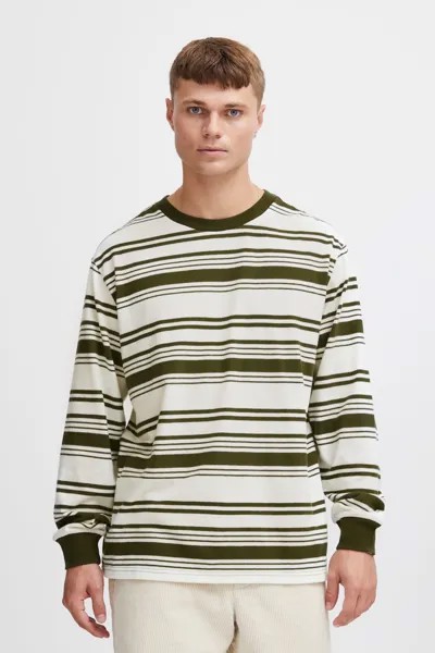Лонгслив !SOLID Langarmshirt SDHalid, зеленый
