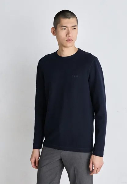 Вязаный свитер TEMPESTO BOSS, цвет dark blue