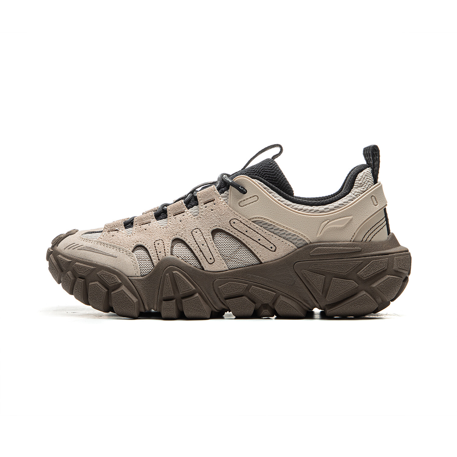 Кроссовки LINING Dunes Lifestyle Shoes Men Low-top Oatmeal Gray, серый