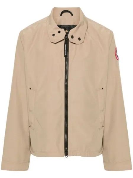 Canada Goose куртка Rosedale с нашивкой-логотипом, нейтральный цвет