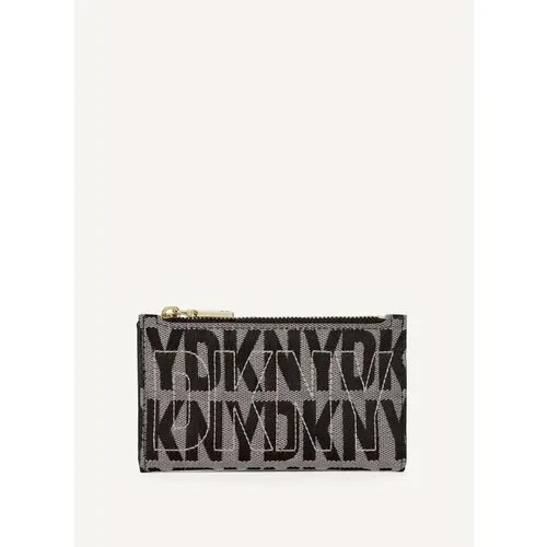 Кошелек DKNY 105870, серый, черный