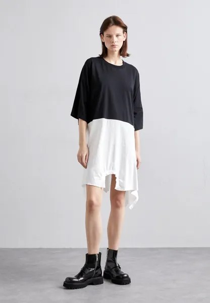 Платье из джерси Dress MM6 Maison Margiela, цвет black/white