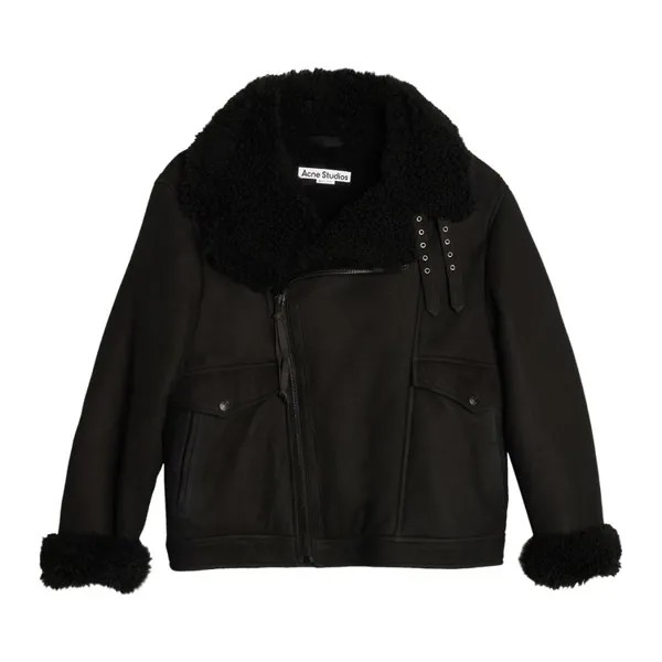 Куртка Acne Studios Liana Shearling 'Black', черный