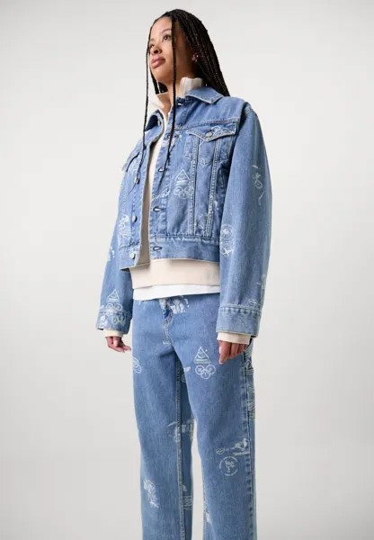 Джинсы прямого кроя Stamp Pant Carhartt WIP, синие