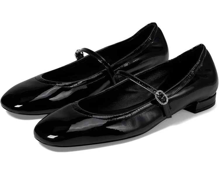 Туфли на плоской подошве Stuart Weitzman Claris Ballet Flat, черный