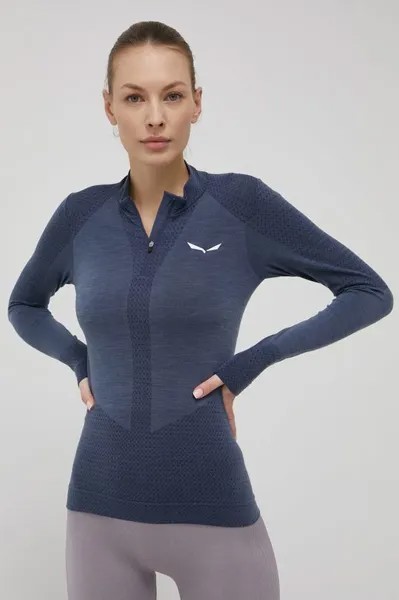 Функциональный лонгслив Salewa, темно-синий