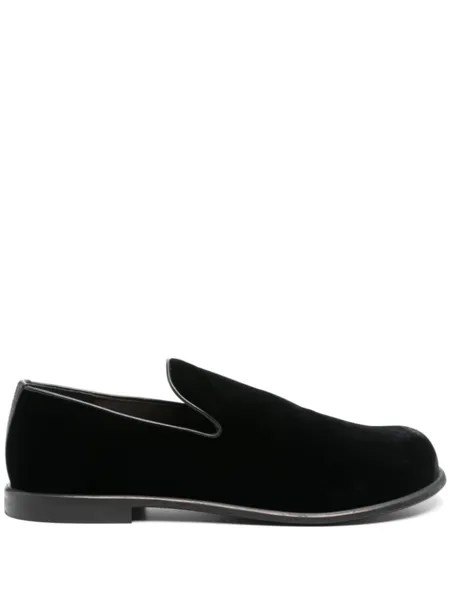 JW Anderson бархатные лоферы, черный