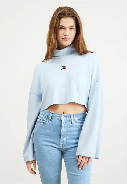 Толстовка BADGE TURTLENECK Tommy Jeans, Светло-синий