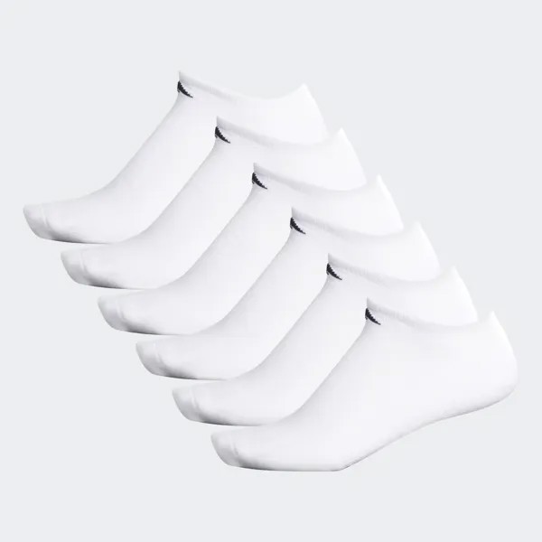 Спортивные мягкие носки для неявок, 6 пар, размер XL Adidas, White