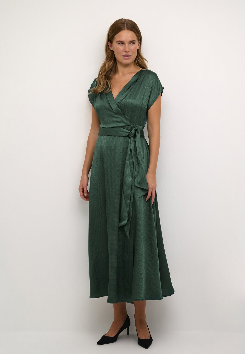 Элегантное платье Loretta Zally Cream, цвет sea green