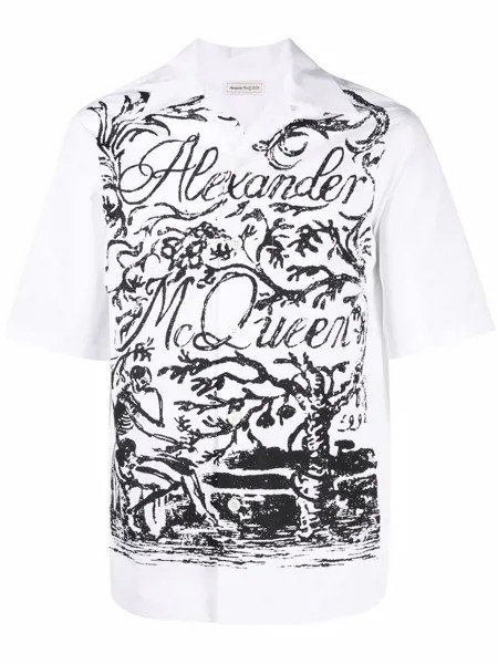 Alexander McQueen рубашка с логотипом