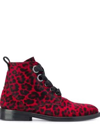 Zadig&Voltaire ботинки Laureen с леопардовым принтом