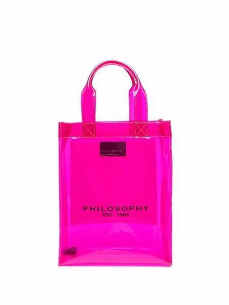 Philosophy Di Lorenzo Serafini прозрачная сумка-тоут с логотипом