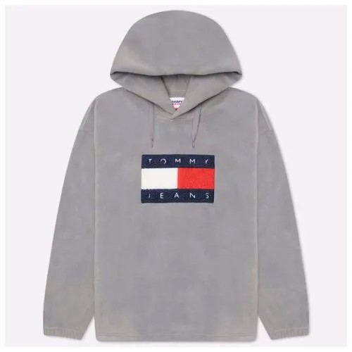 Мужская толстовка Tommy Jeans ABO Polar Fleece Hoodie серый , Размер XL