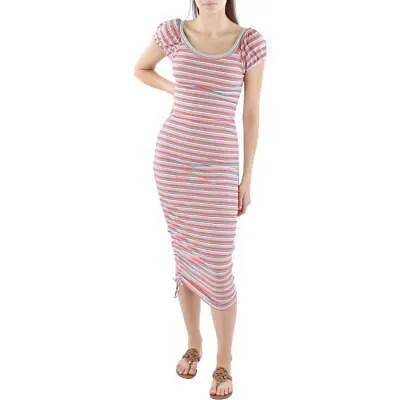 Женское красное длинное летнее облегающее платье Betsey Johnson M BHFO 6713